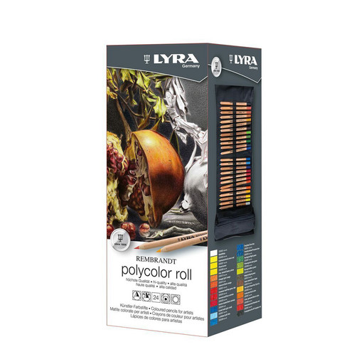 "LYRA" Набор цветных карандашей POLYCOLOR в пенале заточенный 24 шт. L2004240
