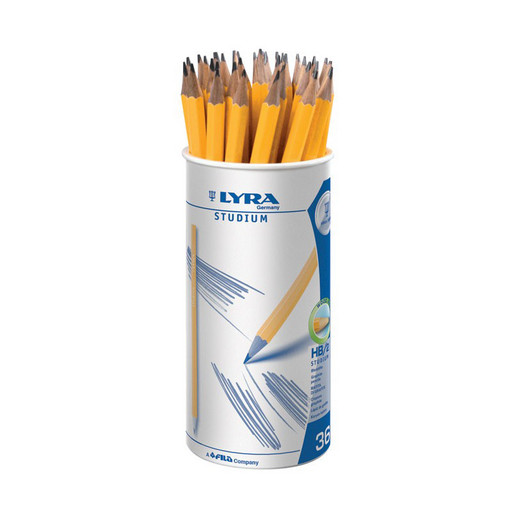 "LYRA" Чернографитные карандаши в тубусе STUDIUM заточенный 36 шт. HB L1273360