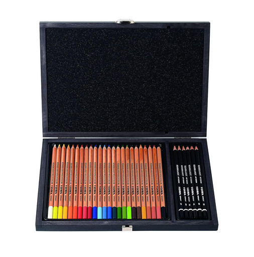 "LYRA" Подарочный набор Rembrandt Polycolor + Art Design заточенный 30 шт. L2004002