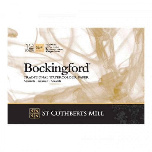 "St. Cuthberts Mill" Альбом для акварели "Bockingford" 100% целлюлоза 300 г/м2 A4 21 х 29.7 см склейка с одной стороны 12 л. T4743000101DQ крупнозернистая