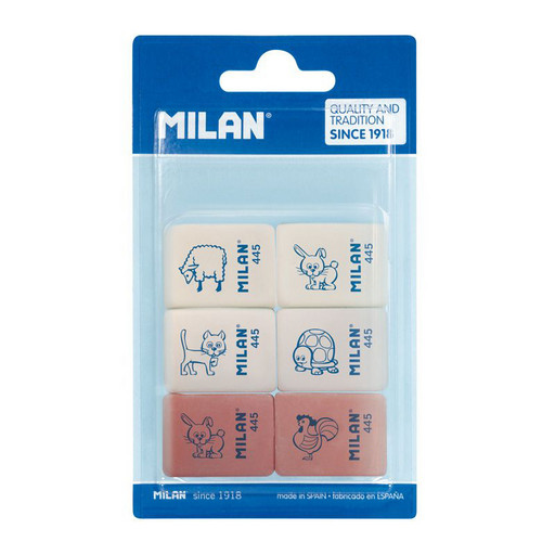 "Milan" Набор ластиков 3.1 x 2.3 x 0.9 см 6 шт. BMM10049