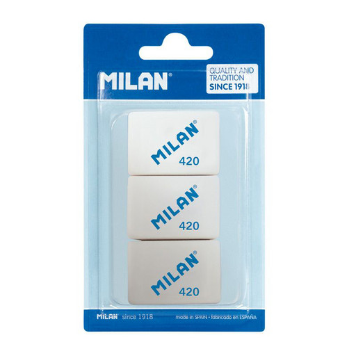 "Milan" Набор ластиков 4.1 x 2.8 x 1.3 см 3 шт. BMM9221