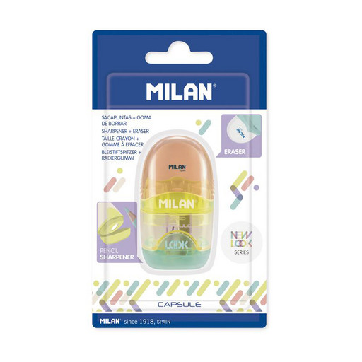 "Milan" Набор CAPSULE ластик с точилкой для карандашей New Look BYM10400LK2