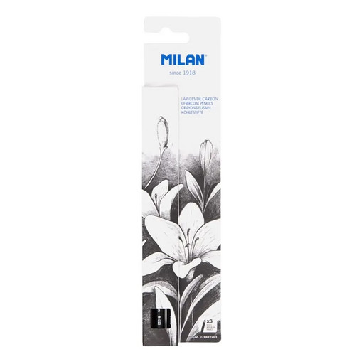 "Milan" Набор из 3 угольных карандашей MILAN Art 3 шт. 1 шт. 07B622203