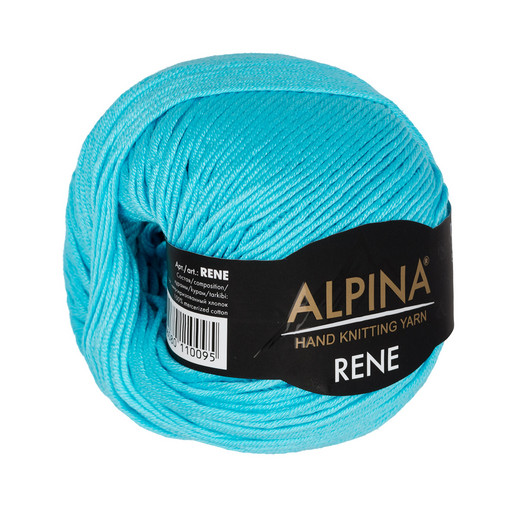 Пряжа ALPINA "RENE" 100% мерсеризованный хлопок 10 шт. х 50 г 105 м ± 5 м