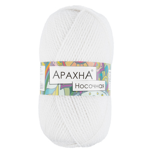 Пряжа ARACHNA "Носочная" 50% шерсть, 50% акрил 5 шт. х 100 г 250 м