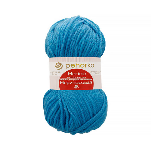 Пряжа Пехорская ПТ "Мериносовая" 50% мериносовая шерсть, 50% акрил 10 шт. х 100 г 200 м ± 12 м
