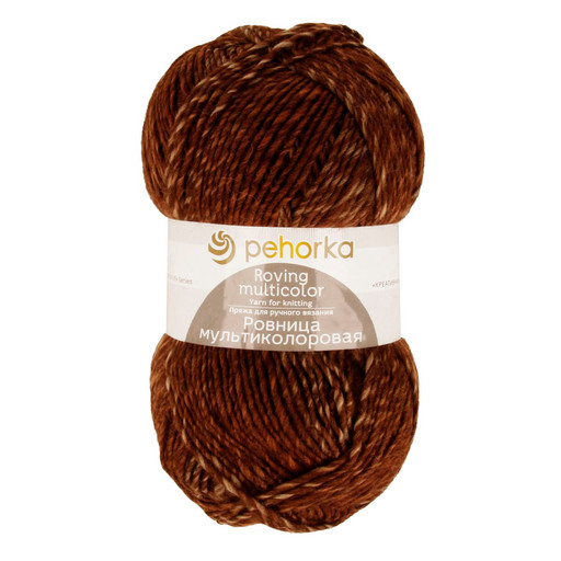 Пряжа Пехорская ПТ "Ровница "Мультиколоровая" 50% шерсть, 50% акрил 5 шт. х 200 г 400 м ± 24 м