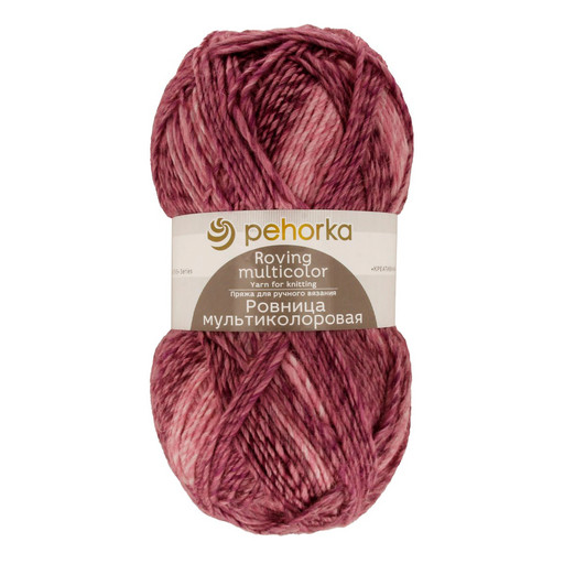 Пряжа Пехорская ПТ "Ровница "Мультиколоровая" 50% шерсть, 50% акрил 5 шт. х 200 г 400 м ± 24 м