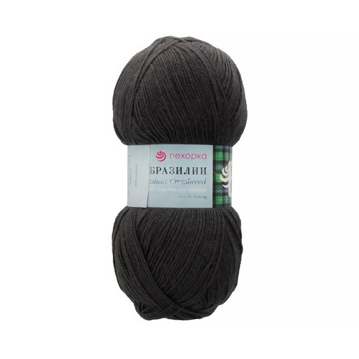 Пряжа Пехорская ПТ "Кроссбред Бразилии" 50% мериносовая шерсть, 50% акрил 5 шт. х 100 г 500 м ± 29 м