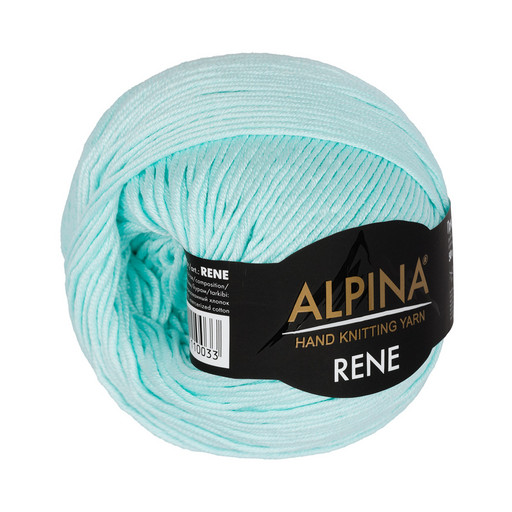 Пряжа ALPINA "RENE" 2 100% мерсеризованный хлопок 10 шт. х 50 г 105 м ± 5 м