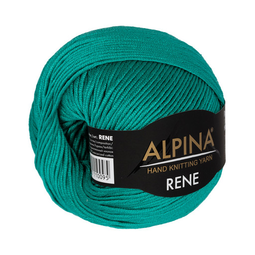 Пряжа ALPINA "RENE" 100% мерсеризованный хлопок 10 шт. х 50 г 105 м ± 5 м