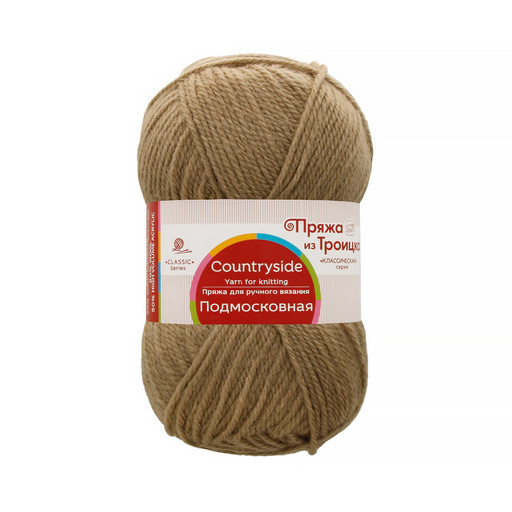 Пряжа из Троицка "Подмосковная" 50% шерсть, 50% акрил 10 шт. х 100 г 250 м