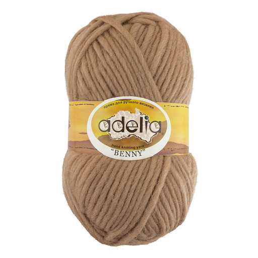 Пряжа ADELIA "BENNY" 100% шерсть 5 шт. х 100 г 96 м ± 5 м
