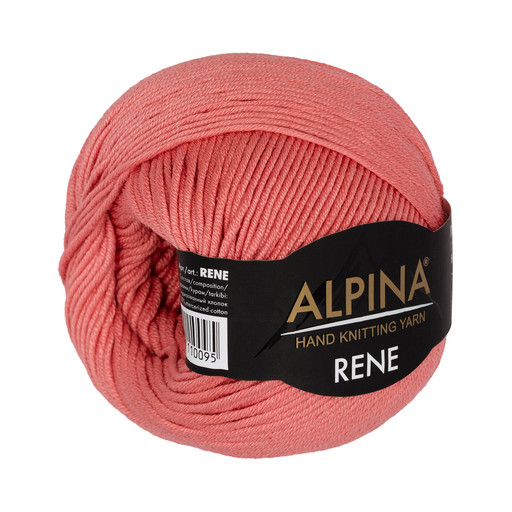 Пряжа ALPINA "RENE" 2 100% мерсеризованный хлопок 10 шт. х 50 г 105 м ± 5 м