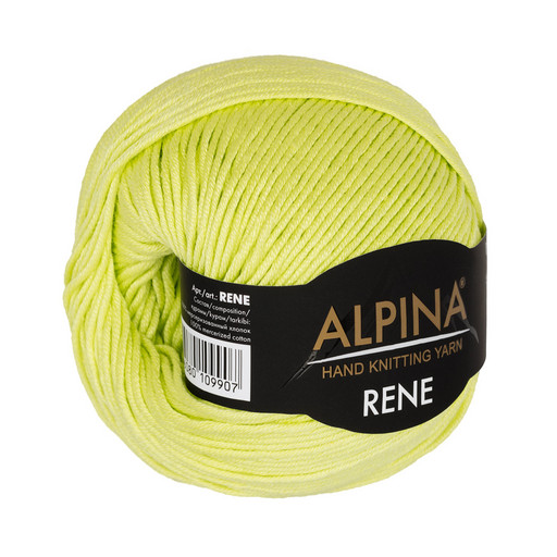 Пряжа ALPINA "RENE" 100% мерсеризованный хлопок 10 шт. х 50 г 105 м ± 5 м