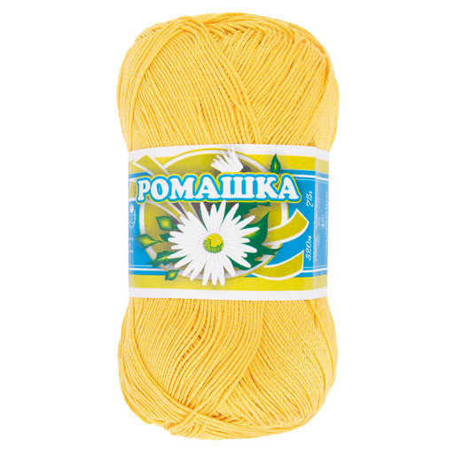 Пряжа СПБ "Ромашка" 100% мерсеризованный хлопок 4 шт. х 75 г 320 м