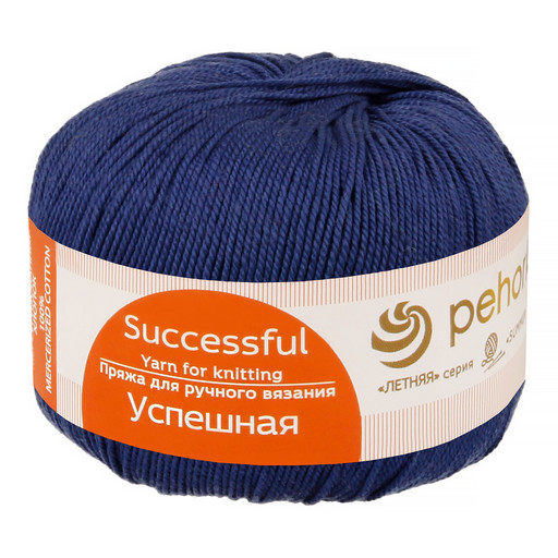 Пряжа Пехорская ПТ "Успешная" 100% мерсеризованный хлопок 10 шт. х 50 г 220 м