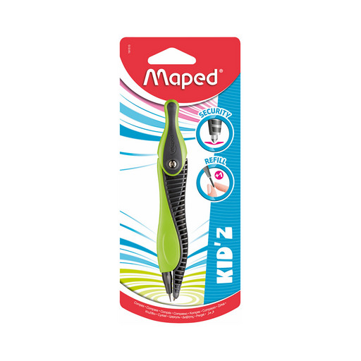 "Maped" Циркуль пластиковый с грифелем, с безопасной иглой KID``Z 191510