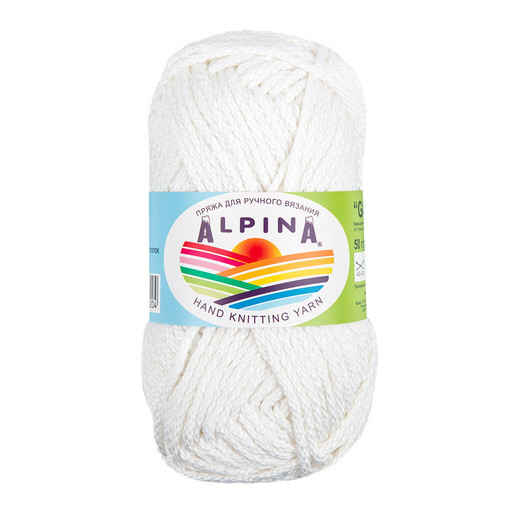 Пряжа ALPINA "GARRY" 100% мерсеризованный хлопок 10 шт. х 50 г 50 м ± 2 м