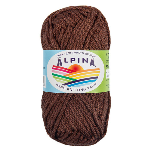 Пряжа ALPINA "GARRY" 100% мерсеризованный хлопок 10 шт. х 50 г 50 м ± 2 м
