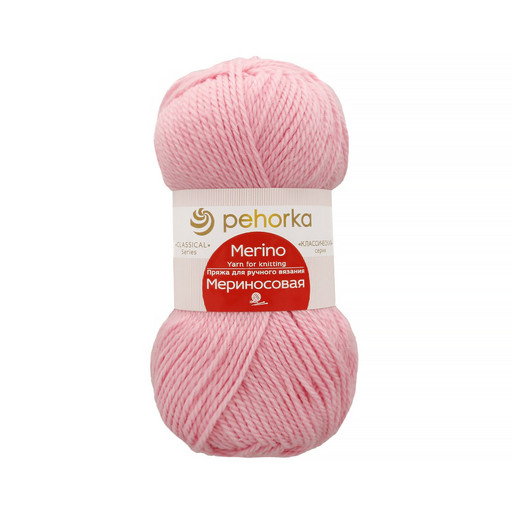 Пряжа Пехорская ПТ "Мериносовая" 50% мериносовая шерсть, 50% акрил 10 шт. х 100 г 200 м ± 12 м