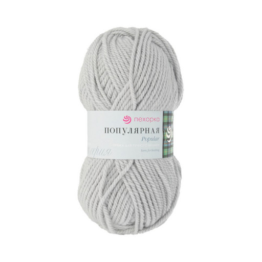 Пряжа Пехорская ПТ "Популярная" 50% шерсть, 50% акрил 10 шт. х 100 г 133 м ± 8 м