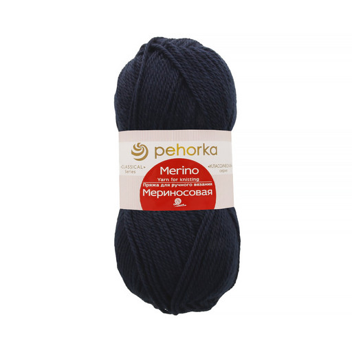 Пряжа Пехорская ПТ "Мериносовая" 50% мериносовая шерсть, 50% акрил 10 шт. х 100 г 200 м ± 12 м