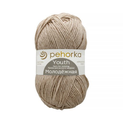 Пряжа Пехорская ПТ "Молодежная" 91% акрил, 9% полиамид 5 шт. х 200 г 280 м ± 14 м