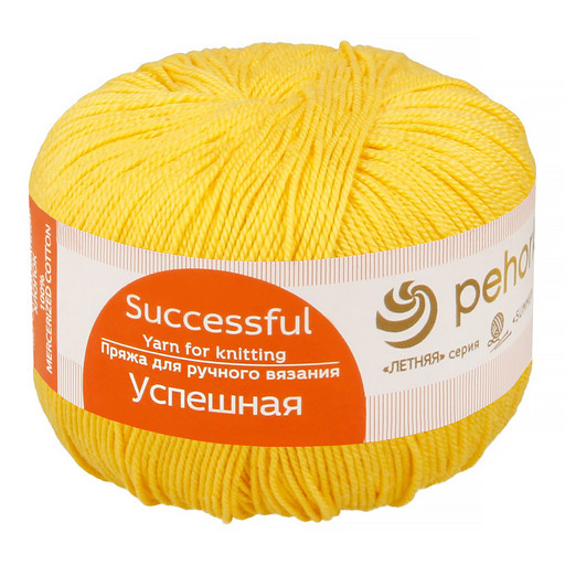 Пряжа Пехорская ПТ "Успешная" 100% мерсеризованный хлопок 10 шт. х 50 г 220 м