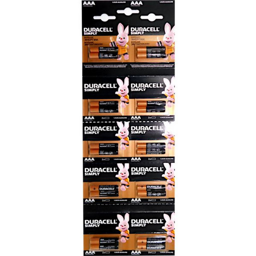 Батарейка LR03/AAA, 1.5 V, DURACELL Simply Alkaline