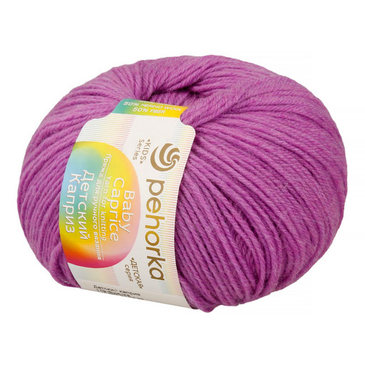 Пряжа Пехорская ПТ "Детский каприз" 50% мериносовая шерсть, 50% микрофибра 10 шт. х 50 г 225 м