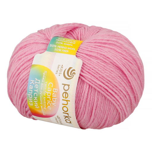 Пряжа Пехорская ПТ "Детский каприз" 50% мериносовая шерсть, 50% микрофибра 10 шт. х 50 г 225 м