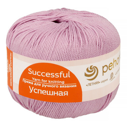 Пряжа Пехорская ПТ "Успешная" 100% мерсеризованный хлопок 10 шт. х 50 г 220 м