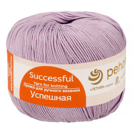 Пряжа Пехорская ПТ "Успешная" 100% мерсеризованный хлопок 10 шт. х 50 г 220 м