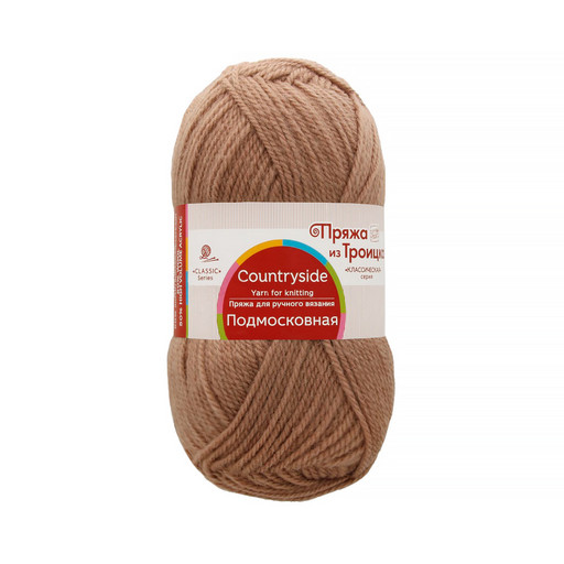 Пряжа из Троицка "Подмосковная" 50% шерсть, 50% акрил 10 шт. х 100 г 250 м