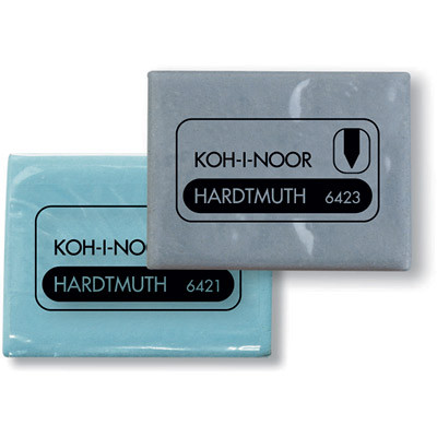 "KOH-I-NOOR Hardtmuth" Ластик пластичный в полиэт.упаковке 47х36х10 мм 18 шт. 6423018004KDRU
