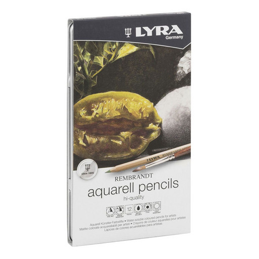 "LYRA" Набор цветных акварельных карандашей Rembrandt заточенный 12 цв. L2011120
