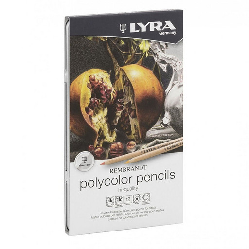 "LYRA" Набор цветных карандашей Rembrandt Polycolor заточенный 12 цв. L2001120
