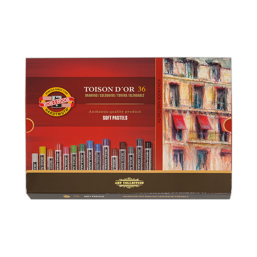 "KOH-I-NOOR Hardtmuth" пастель художественная Toison d`or мягкая 36 цв. 8515036005KS круглая в картонной коробке