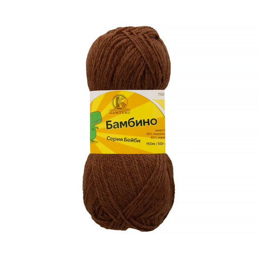 Пряжа Камтекс КТ "Бамбино" 65% акрил, 35% мериносовая шерсть 10 шт. х 50 г 150 м