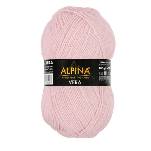Пряжа ALPINA "VERA" 55% акрил, 45% хлопок 5 шт. х 100 г 280 м ± 15 м
