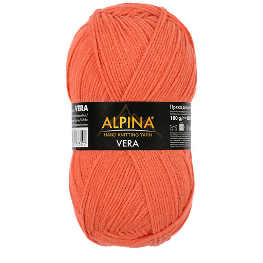 Пряжа ALPINA "VERA" 55% акрил, 45% хлопок 5 шт. х 100 г 280 м ± 15 м