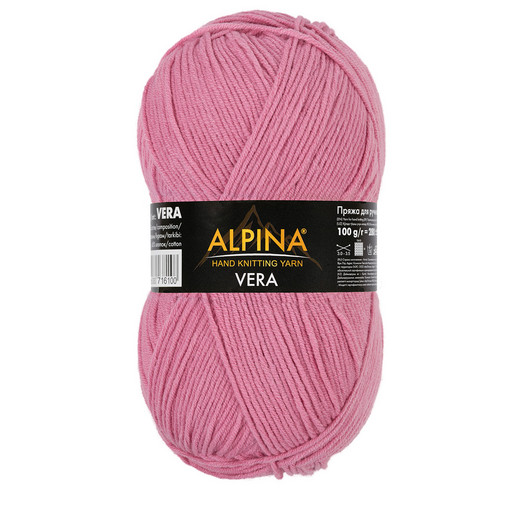 Пряжа ALPINA "VERA" 55% акрил, 45% хлопок 5 шт. х 100 г 280 м ± 15 м