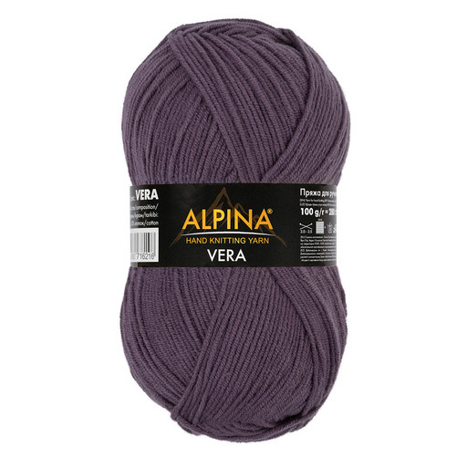 Пряжа ALPINA "VERA" 55% акрил, 45% хлопок 5 шт. х 100 г 280 м ± 15 м