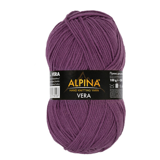 Пряжа ALPINA "VERA" 55% акрил, 45% хлопок 5 шт. х 100 г 280 м ± 15 м