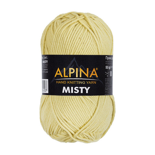 Пряжа ALPINA "MISTY" 70% хлопок, 30% шерсть 10 шт. х 50 г 105 м ± 5 м