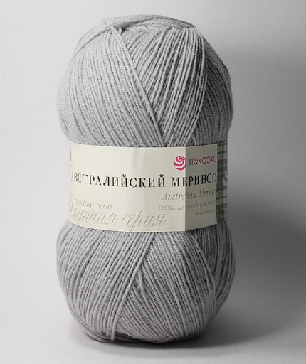 Пряжа Пехорская ПТ "Австралийский меринос" 95% мериносовая шерсть, 5% акрил 5 шт. х 100 г 400 м ± 24 м