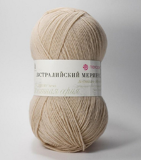 Пряжа Пехорская ПТ "Австралийский меринос" 95% мериносовая шерсть, 5% акрил 5 шт. х 100 г 400 м ± 24 м