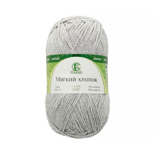 Пряжа Камтекс КТ "Мягкий хлопок" 70% хлопок, 30% нейлон 10 шт. х 100 г 220 м